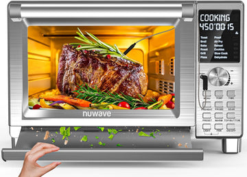 Bravo XL Pro Air Fryer Toaster Oven, Improved 100% Super Convection, Quicker & Crispier Results, 100
