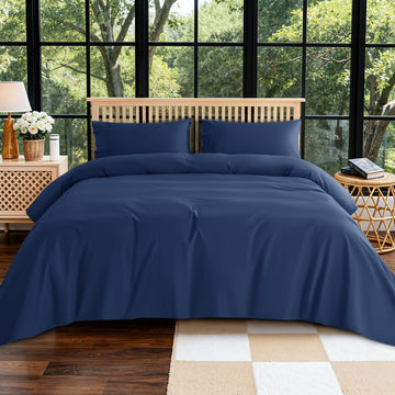800 Series 100% Egyptian Cotton King Sheet Set, Sateen Weave