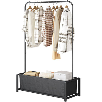 Garment Racks with Bottom Shelf Clothing Rack for Hanging Clothes