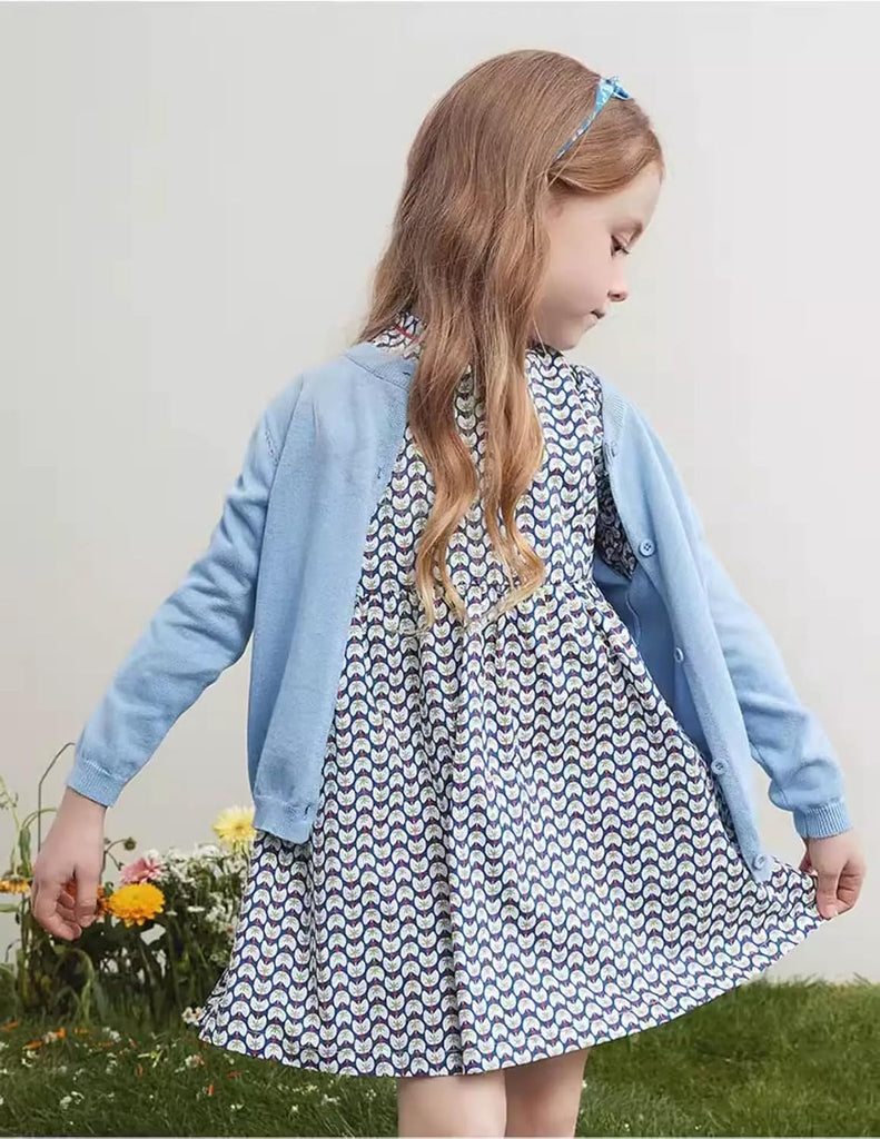 Sweater School Uniforms Toddler Long Sleeve Button Knit Solid Sweaters Tops