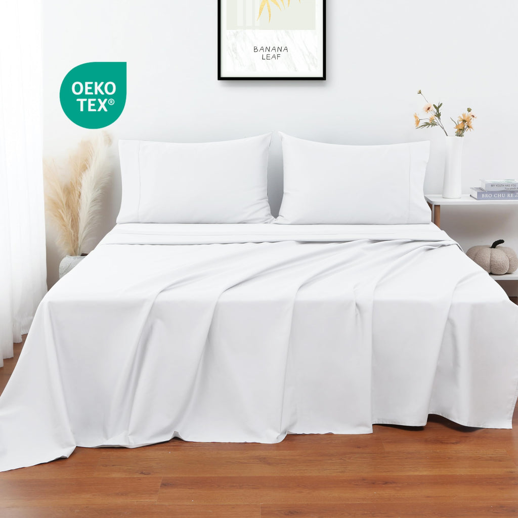 Flat Sheet Only 2 Pack, TwinXL Size 400 Thread Count 100% Egyptian Cotton Flat Sheet - Wrinkle, Fade, Stain Resistant