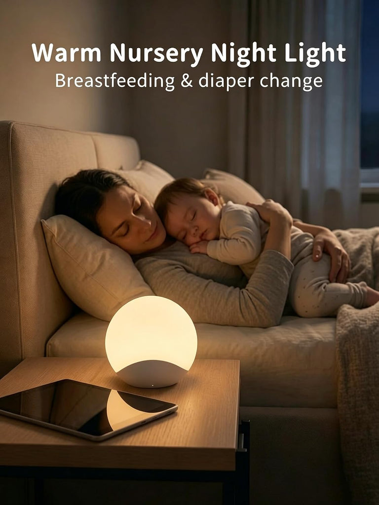Baby Nursery Night Light, Portable Touch Rechargeable Egg Lights