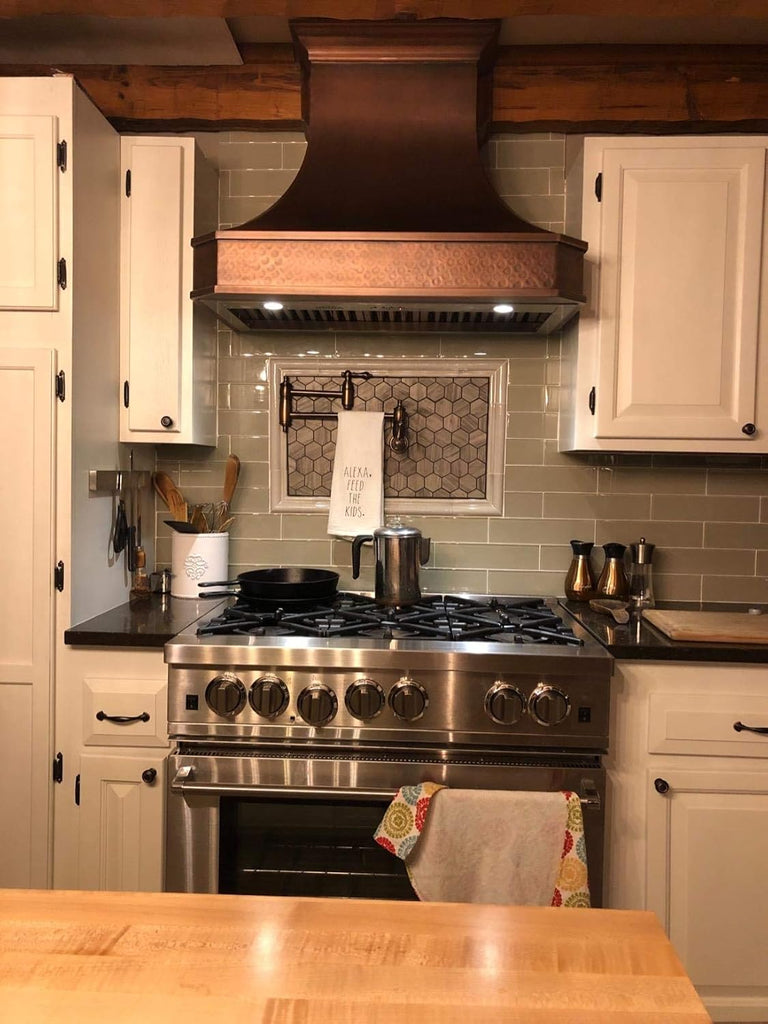 Copper Wall Mount Range Hood Baffle Filters