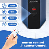 Moongiantgo Portable Sauna Steamer, 3L Locking Steamer Machine with Remote Control