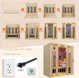 3 Person Infrared Sauna, Ceramic Infrared Sauna 3 Person, Far Infrared Saunas for Home, Low EMF Infrared Indoor Sauna