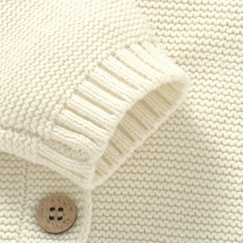 Baby Toddler Cotton Cardigan, Solid Color Sweater, Boys and Girls