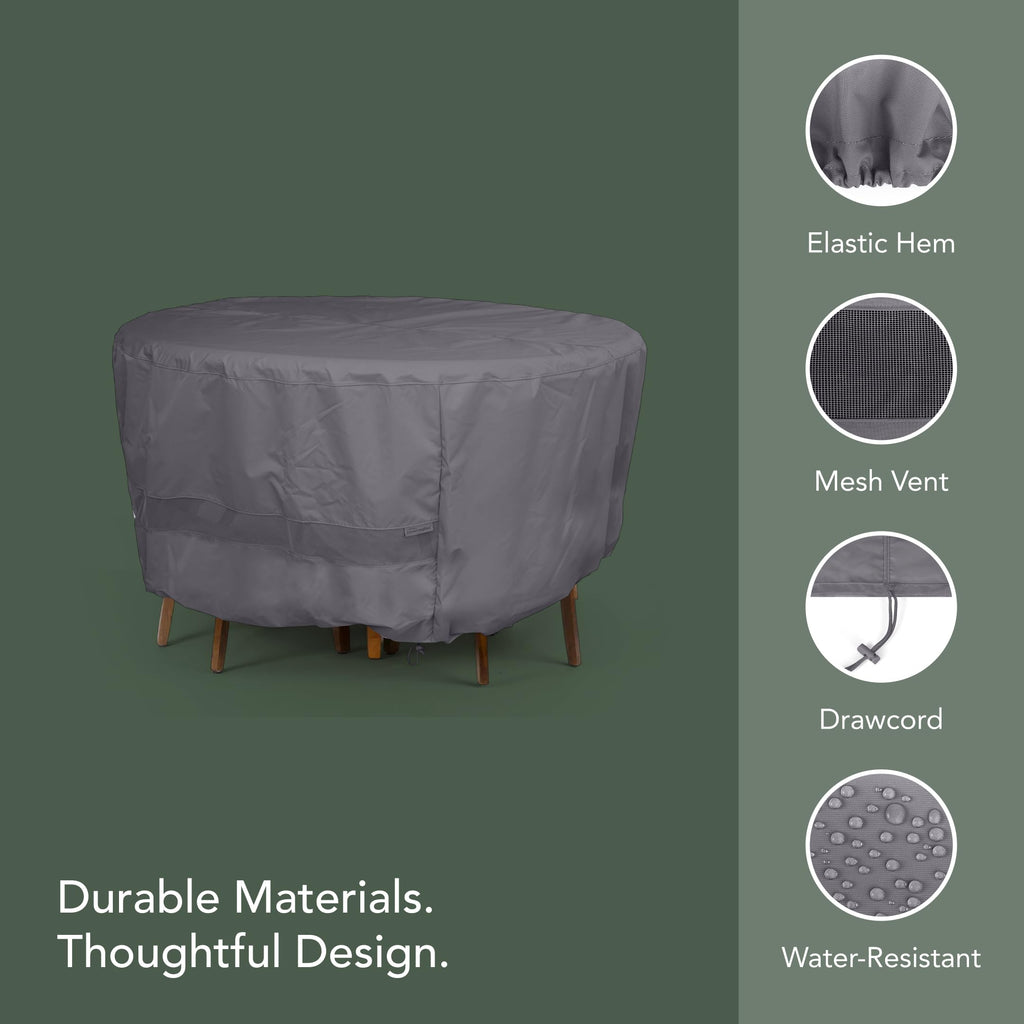 Elite Round Outdoor Patio Table/Chair Set Cover 72" Dia x 30" H