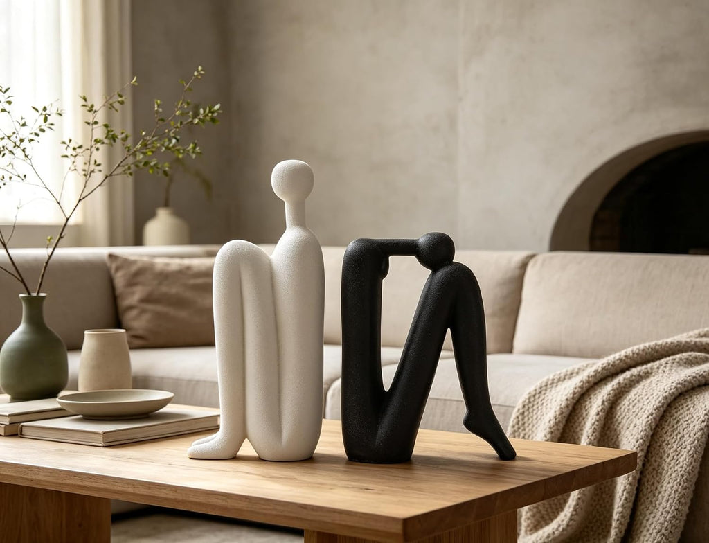Ends Decorative for Shelves- Modern Bookends for Bookshelf Decor, Heavy Duty Book Holder and Book Stopper, Stylish