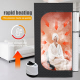 Nirvix Sauna Box, Portable Steam Sauna for Home with 1000W 3L Steamer, 9-Level Temperature Control & Remote