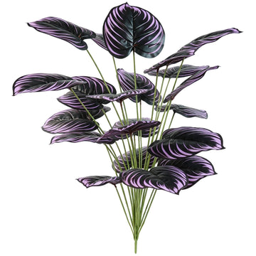 Fake Plants, 1PCS Fake Calathea Plant of Plastic Fake Tree for Room Décor