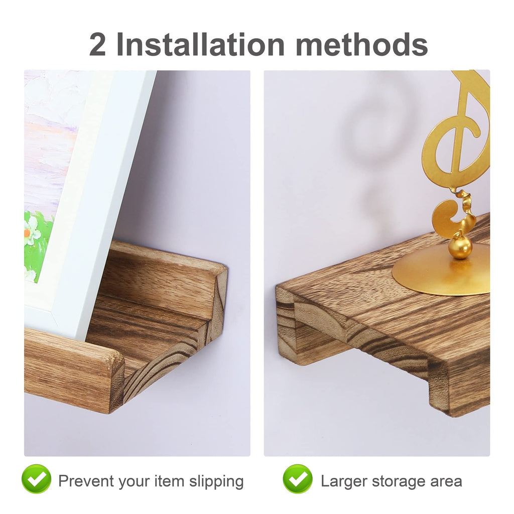 Picture Ledge Shelf, Floating Shelves for Wall, Photo Shelves With Lip
