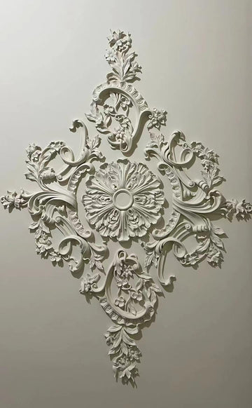 Pieced Pattern Ceiling Medallion Ceiling Medallions for Light Fixtures Split Ceiling Medallion White Ceiling Fan
