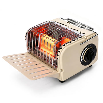Portable Butane Heater for Outdoor Camping, Adjustable Heat Control