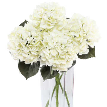 3Pcs White Artificial (Ivory White)