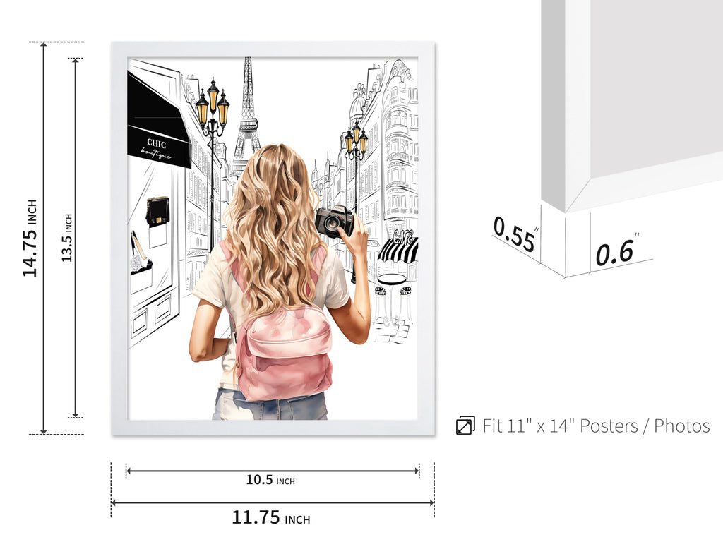 Master Fashion Poster - Lady With A Camera Print - Trendy - Paris - Modern - Gift for Women & Fashionista - Glamour