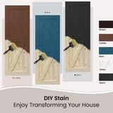 30x80 inch Double Barn Door with 10ft Sliding Barn Door Hardware Kit Included, Unfinished Solid Spru