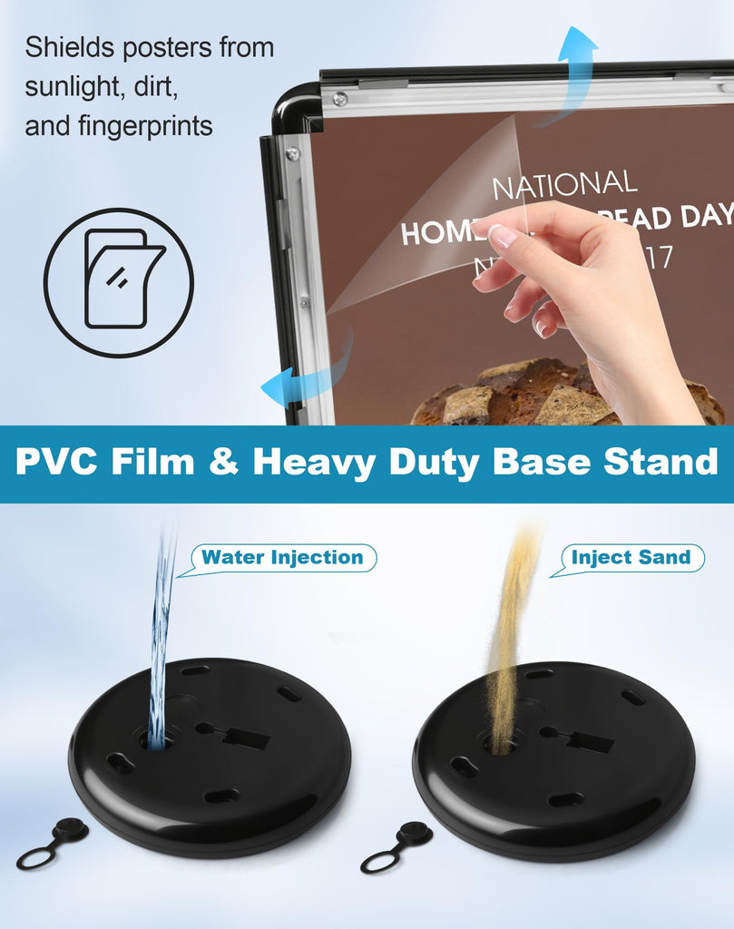 2 Pack Sign Holder Stand 8.5x11 inch