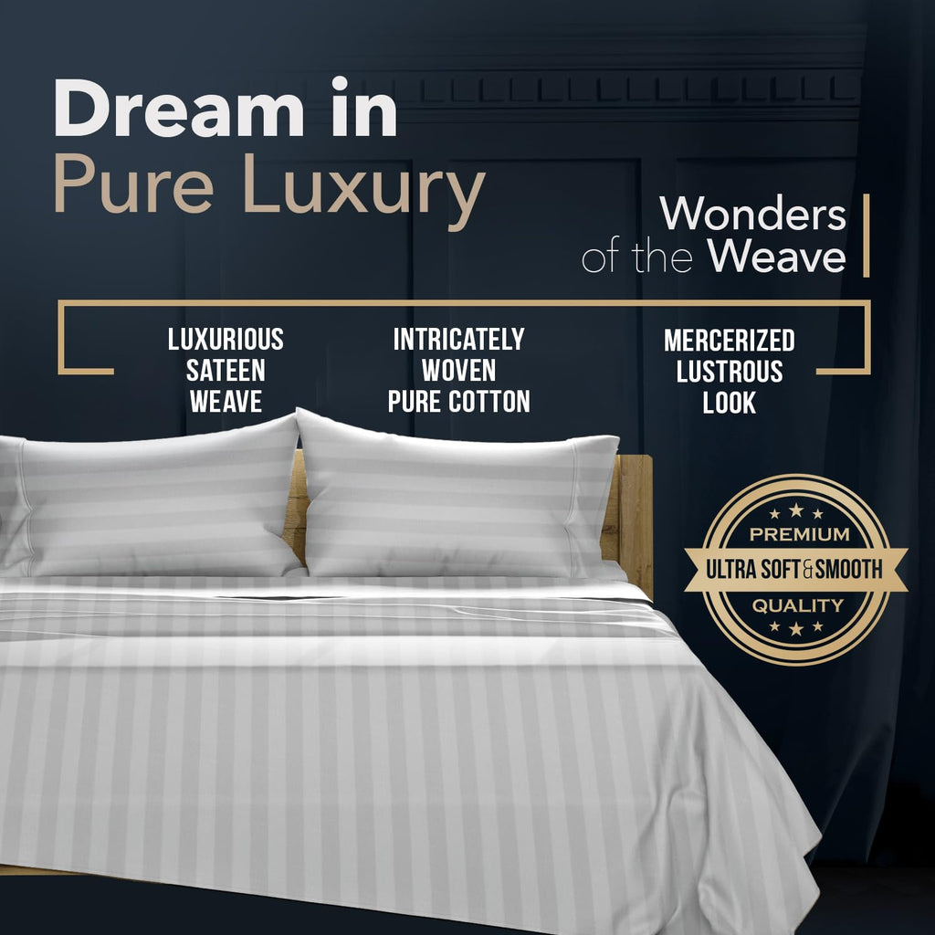 1500 Series Egyptian Cotton Sheets Queen Size, Sateen