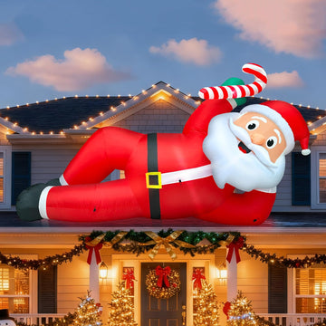 12 Foot Super Giant Christmas Inflatables Santa Claus Outdoor Decorations