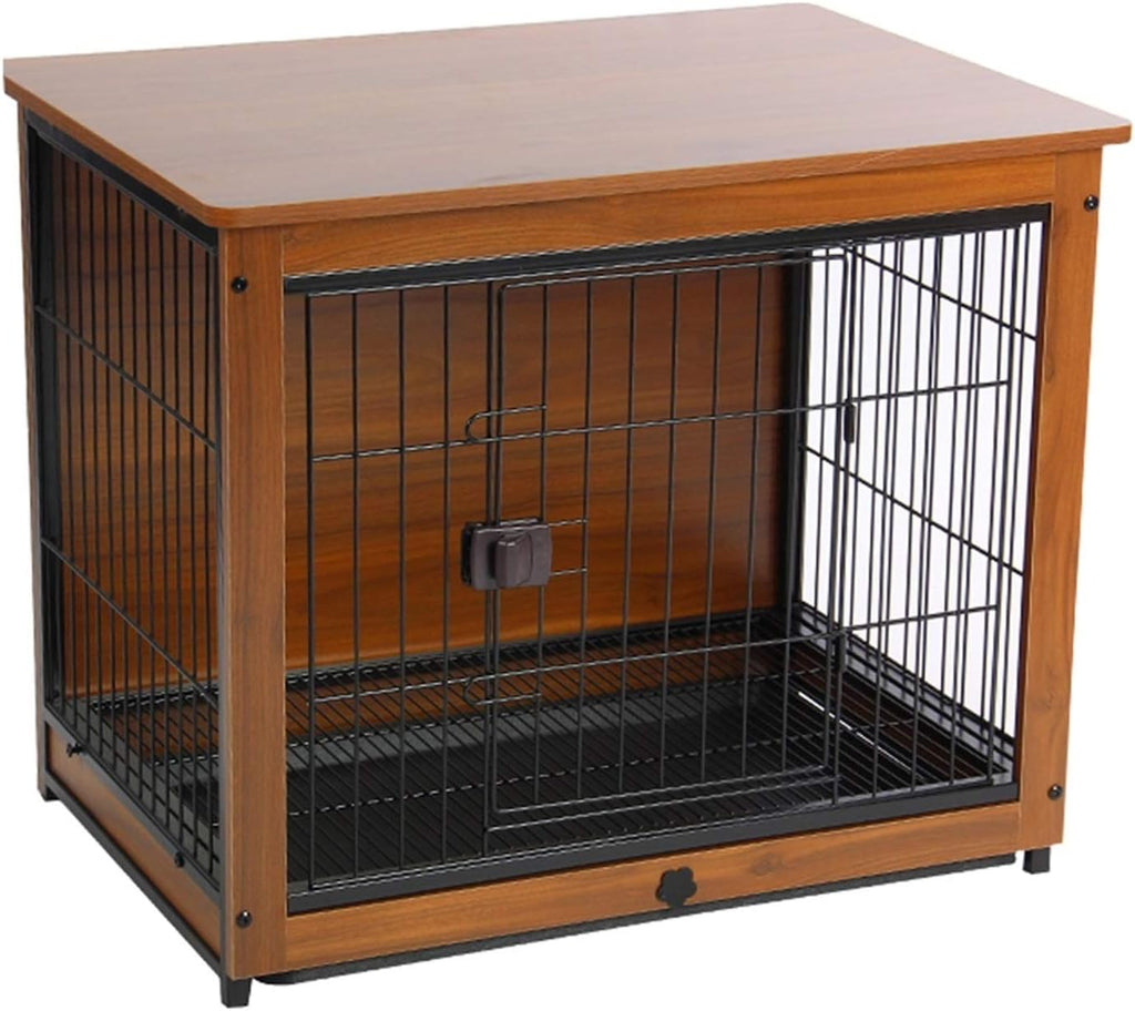 Dog cage Pet Cage with Crate Cover Pet Dog Cage Indoor Dog Fence Household Dog Bed Cat Rabbit Cage Dog House (X)