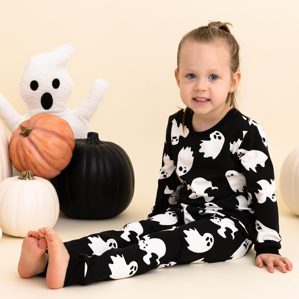 Toddler Pajama Set 12M-, Organic Cotton Piece Long Sleeve PJs