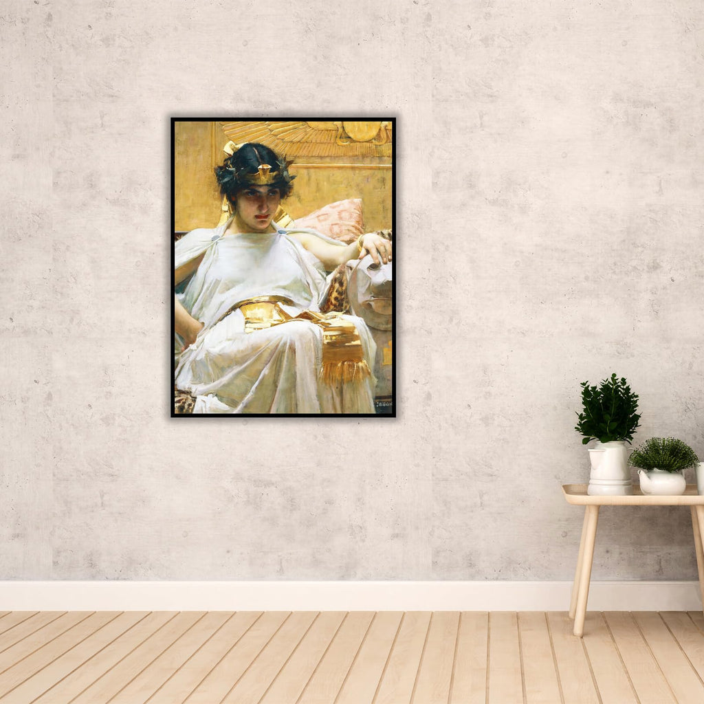 Waterhouse Canvas Wall Art Cleopatra Poster - Master Oil Painting Print Modern Room Aesthetic Home Wall Decor