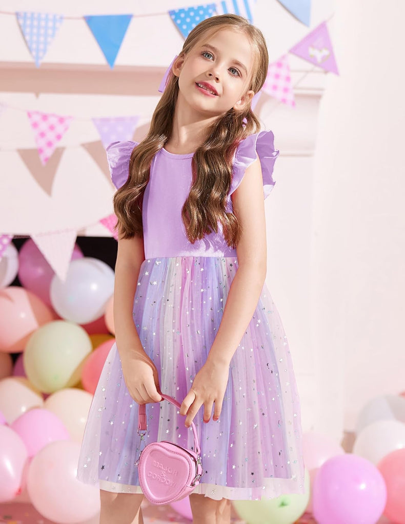 Toddler Tutu Dress Girl Ruffle Summer Birthday Party Tulle Dresses