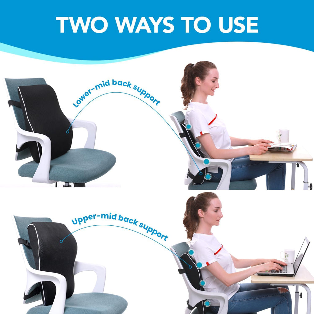 Lumbar Support Pillow Chair,Mothers Day Gifts for Mom, Back Support Pillow for Car, Office Supplies, Chair Cushions