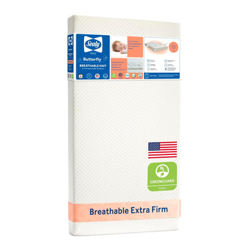 Infant & Toddler Crib Mattress - Butterfly Knit Premium Foam, Waterproof and Breathable, Non Toxic Washable Zip off