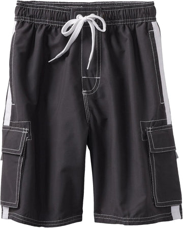 Boys' Barracuda Quick Dry Upf 50+ Beach Swim Trunk