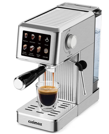 Espresso Machine with Powerful Steam Wand for Latte & Cappuccino