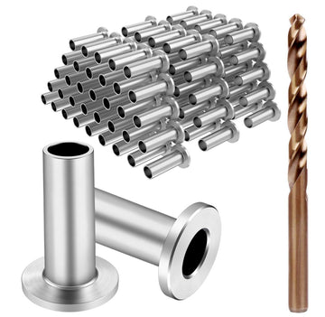 120 Pack Stainless Steel Protector Sleeves for 1/8" 5/32" or 3/16" Deck Cable Railing, for Wood/Composite Posts, T316
