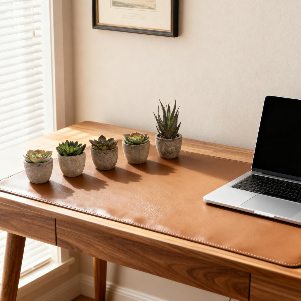 Artificial Succulent Plants Set, Low Maintenance Home Office Decor