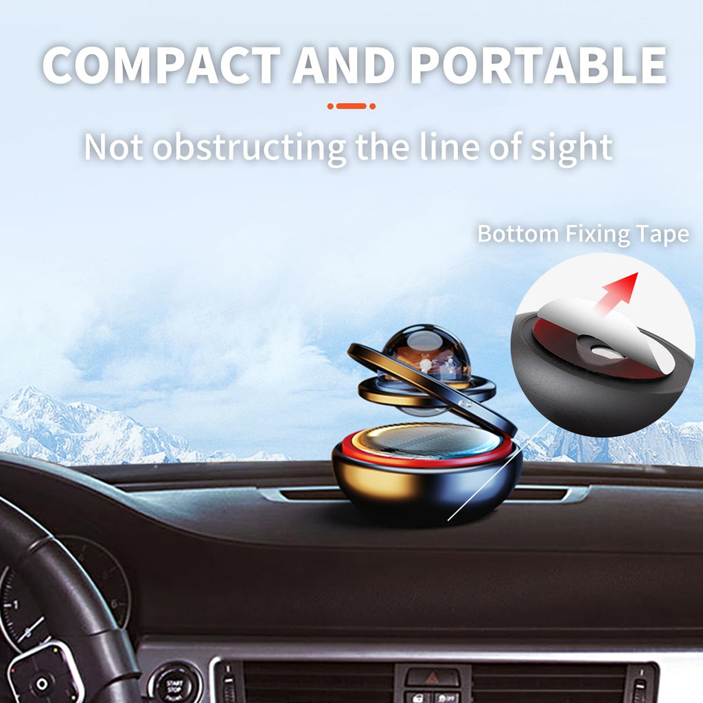 Solar Car Air Freshener Dashboard Decorations Gentle Ocean Scent