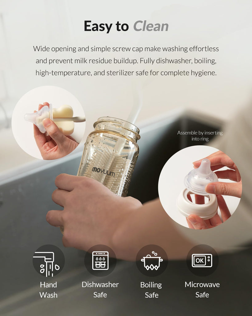3rd Gen PPSU Baby Bottle | Premium Anti-Colic Feeding Bottle, Microplastic & BPA Free, Natural Fit Breastfeeding
