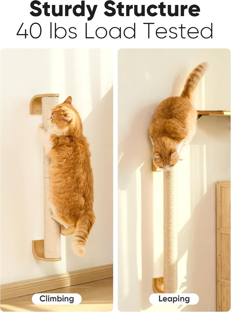 Cat Wall Scratcher, 28" Kitten Scratching Post