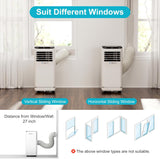10,000 BTU Portable Air Conditioners, 4 in 1 Portable AC Unit, Cool, Heat, Dehumidifier & Fan