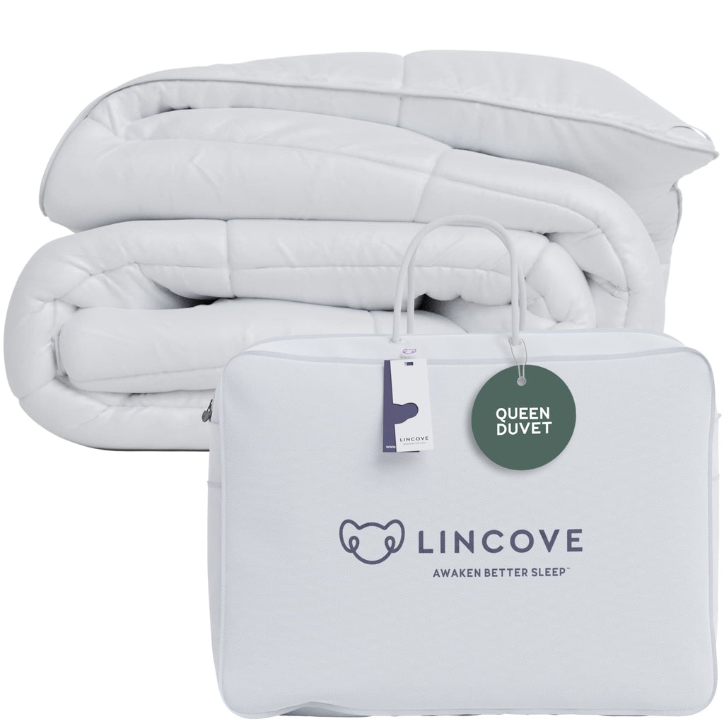 Down Alternative Comforter - Corner Loops in Each Corner, 400 Thread Count 100% Cotton Sateen Shell, Soft and Plush