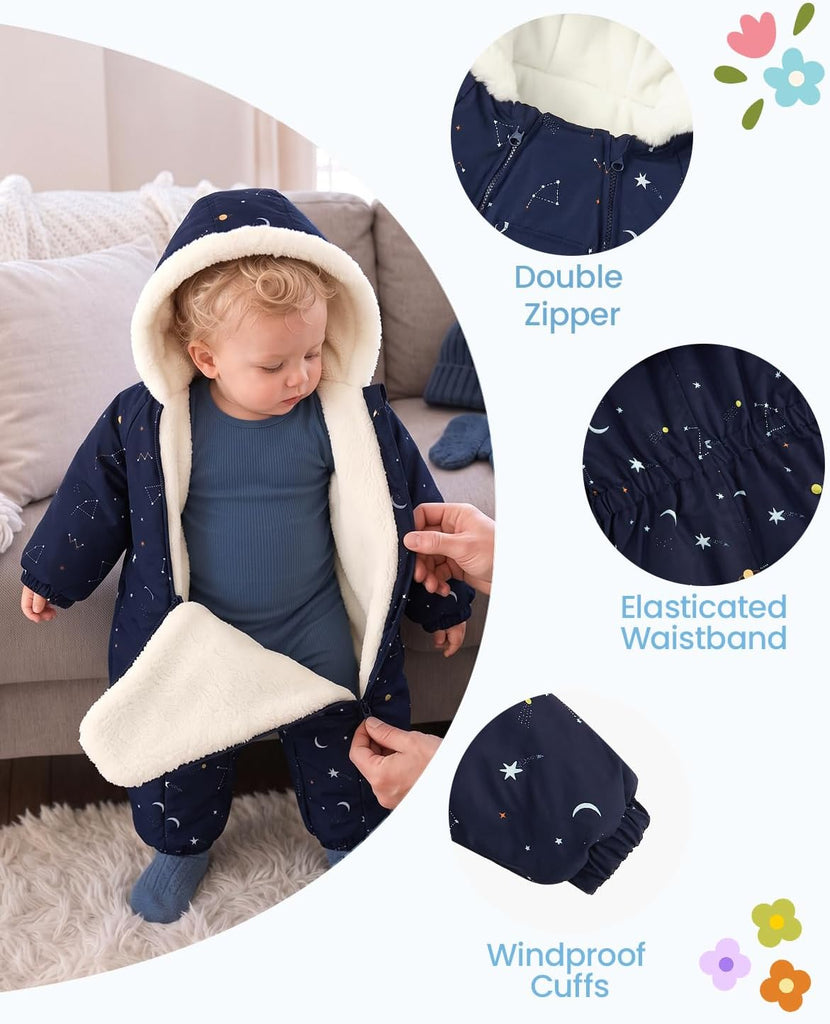 Baby Snowsuit Winter Suit Toddler Girls Boys Snow Suit Outfit