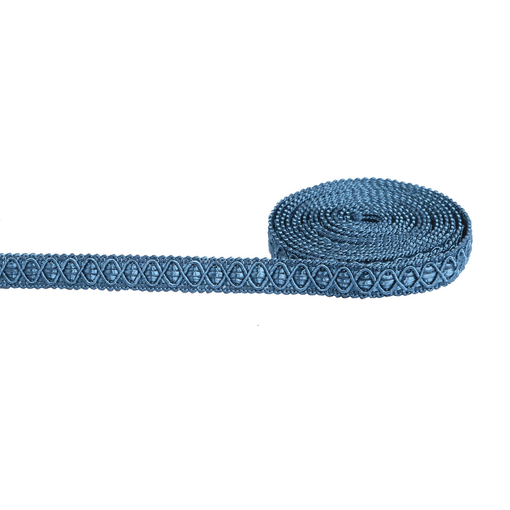 Gimp Braid Trim, 10 Yards 0.59 Inch Fabric Trim, Blue