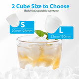 Ice Maker Countertop 26lbs/24H, Ice Machine 8 Ice Cubes Ready in 6 Mins, 2 Sizes of Bullet Ice Portable Ice Makers