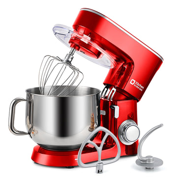 Stand Mixer 8.5 QT, 900W Heavy Dough Mixer Red