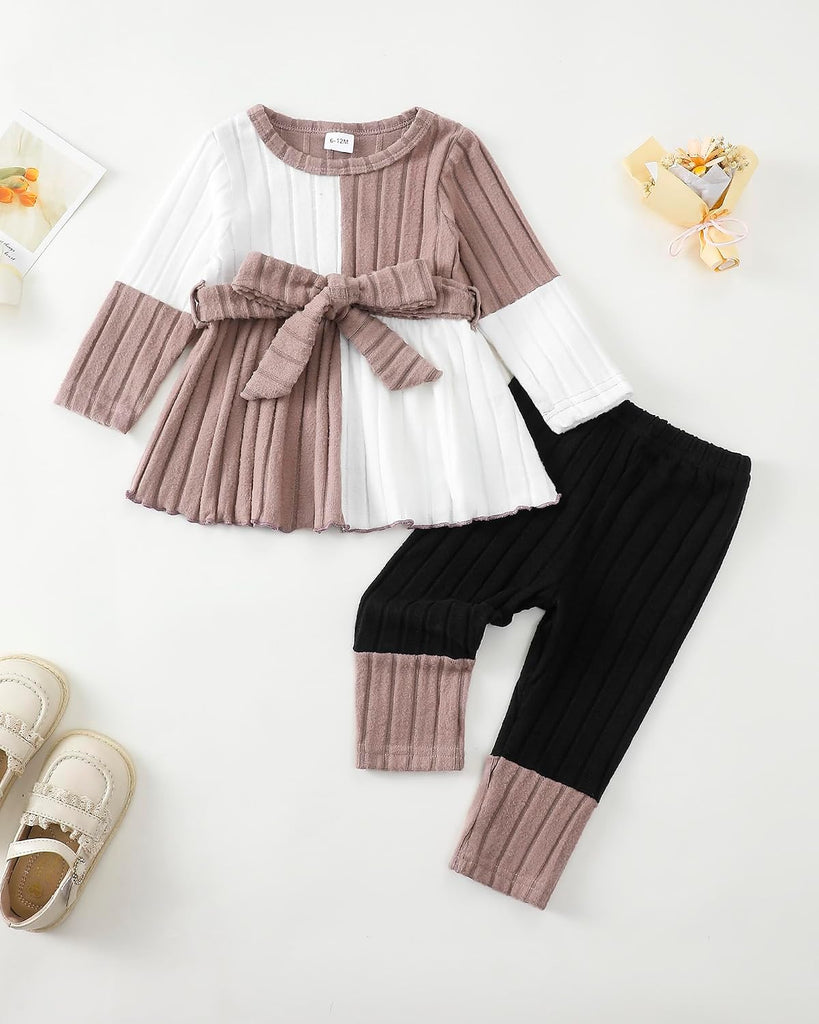 Toddler Baby Girl Clothes Fall Winter Outfit Soft Pants Sets 6M