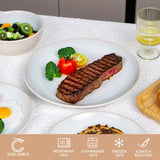 Plates and Bowls Sets for 8 - 32-Piece Stoneware Dinnerware Sets, Ceramic Dishware SetUse and Formal Dining