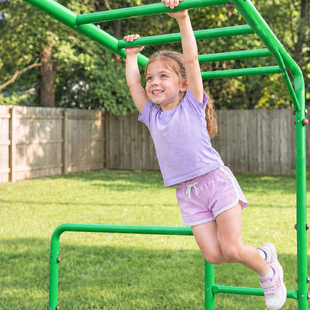 Outdoor Monkey Bars for Backyard, Metal Jungle gym for Child
