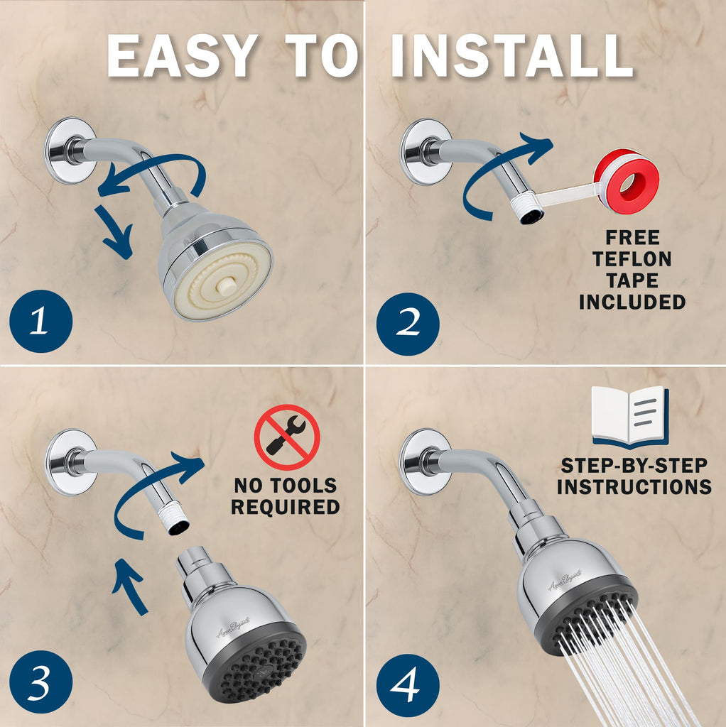 High Pressure Shower Head - 1.8 GPM - Polished Chrome