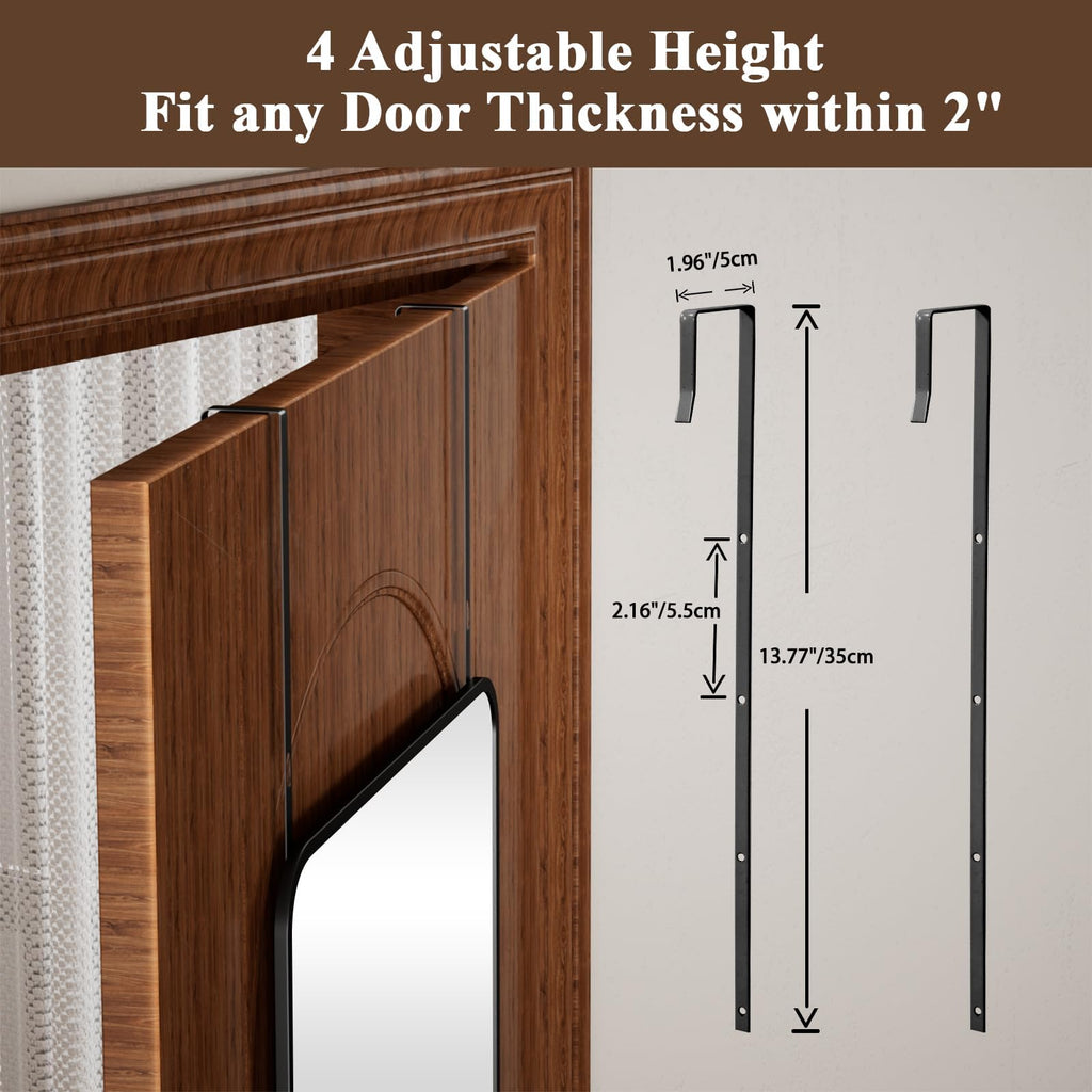 14"x48" Full Length Over The Door Mirror, Full Body Wall Mirror