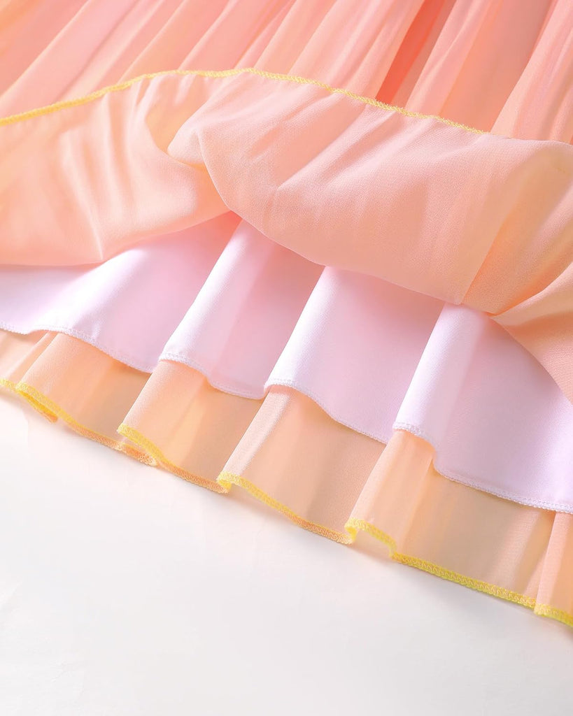 Girl Tulle Dress Summer Clothes Little Girl Ombre Halter Dress Kids Casual Sundress Toddler Princess Outfits