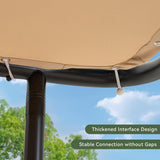 10x6 Lean to Gazebo Outdoor Pergola with Water Resistant & U - Image 7