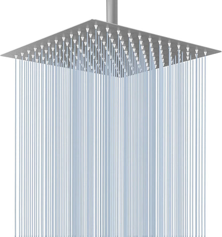 Rain Shower Head - High Flow Large Rainfall Shower Heads Made of Stainless Steel